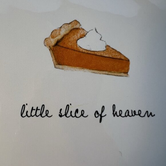 Rae Dunn Fall Collection Little Slice Of Heaven 9 " Pie Plate Dish Ceramic - Picture 2 of 6